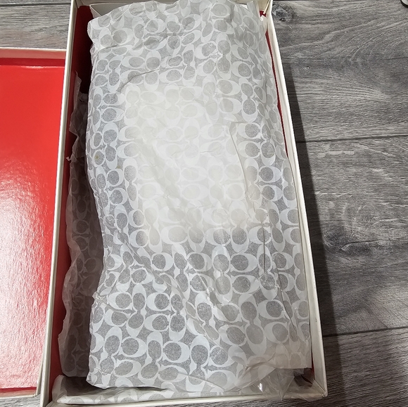 Coach Signature Logo Jamie Loafer Block Heel Womens Black Size 7.5 Vintage - Picture 9 of 12